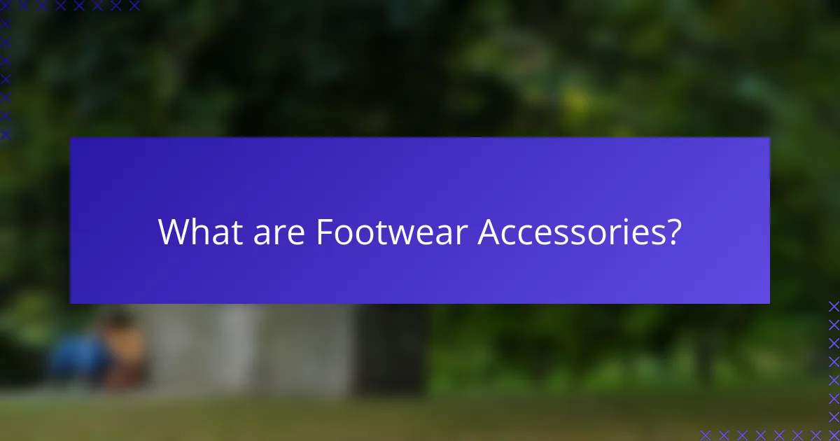 What are Footwear Accessories?
