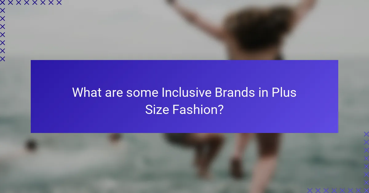 What are some Inclusive Brands in Plus Size Fashion?